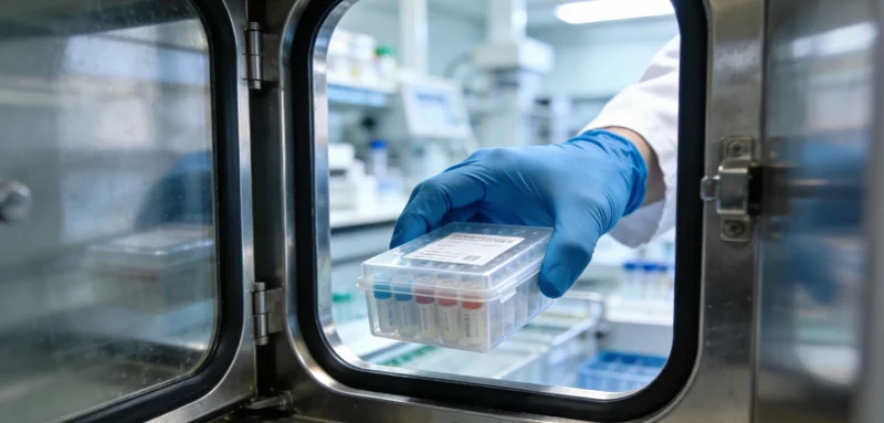 医生和患者共同查看脑部影像和基因检测报告，进行交流