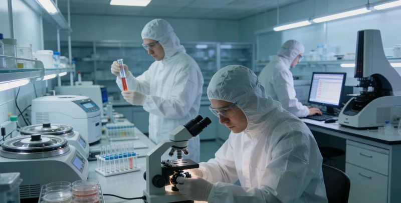 专业实验室内,技术人员操作先进