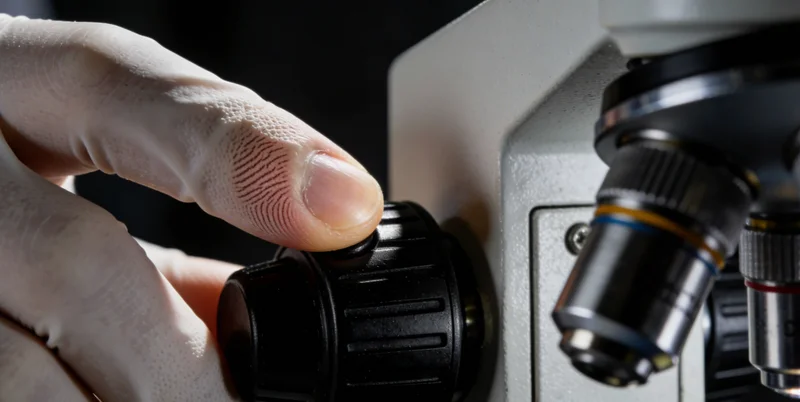 一位医生正在认真查看肺部CT影