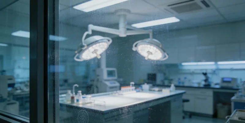 专业基因检测实验室内部工作场景