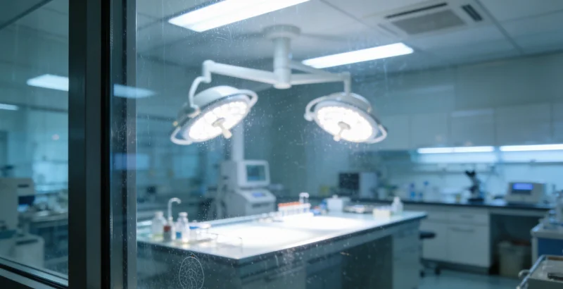 专业人士正在电脑前分析基因检测报告数据，并进行临床意义解读