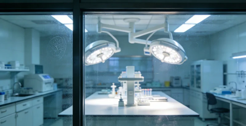 实验室技术人员正在操作精密的P