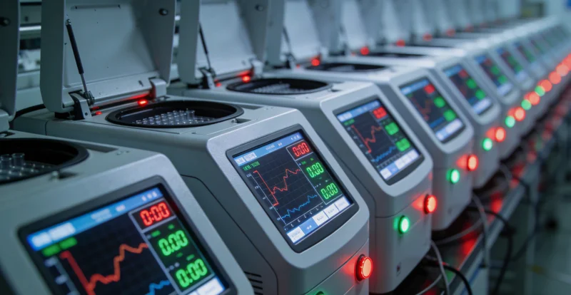 现代基因检测实验室工作场景