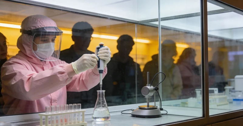 医生正在向患者家属解读脑胶质瘤基因检测报告