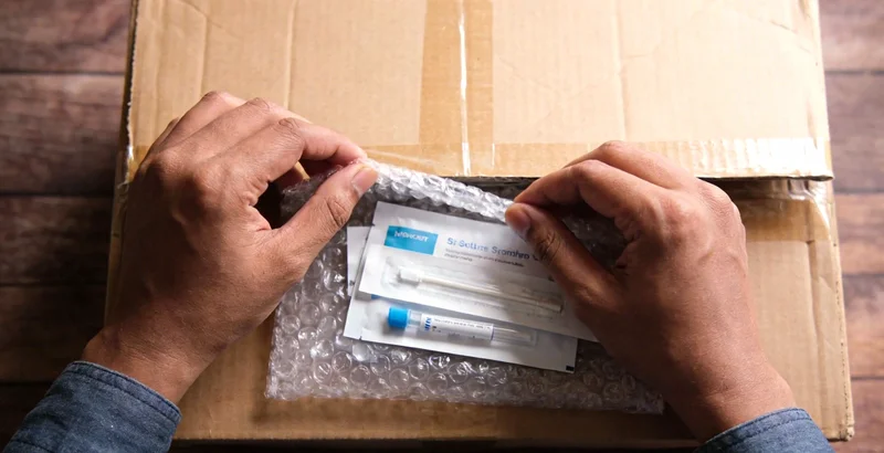 医生正在进行规范的腰椎穿刺术，