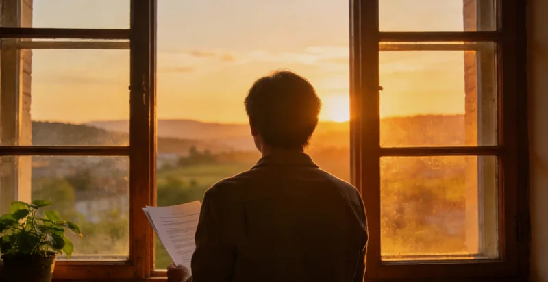 丽江高原牧场，一位牧羊人望向远