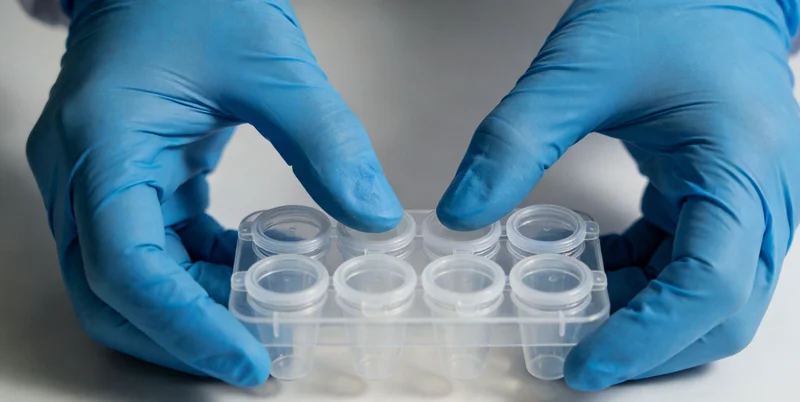 实验室技术人员正在进行样本前处