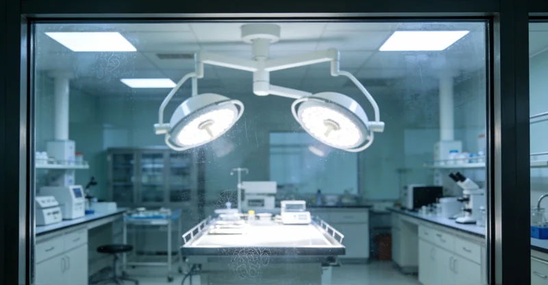 病原基因检测实验室内部，技术人