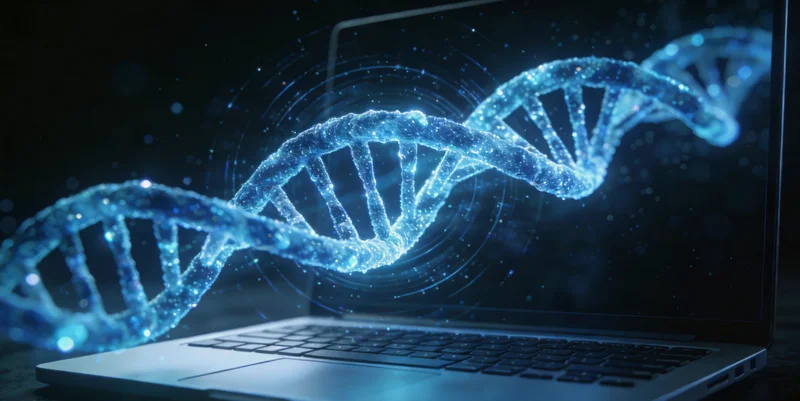 医生正在向患者解读基因检测报告