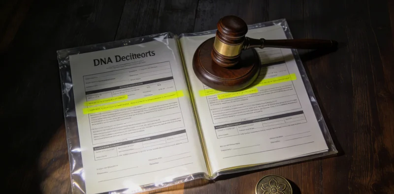 一位年轻女性在查看基因检测报告