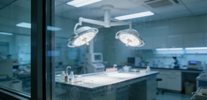 不同实验室场景对比图，一侧为传