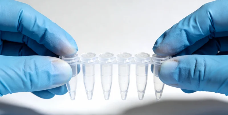 遗传咨询师或医生正在为患者解读基因检测报告的场景