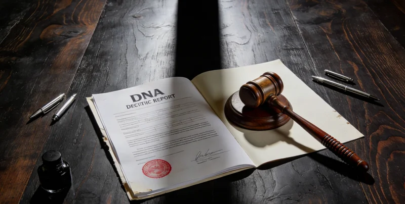 医生正向患者家属解读基因检测报