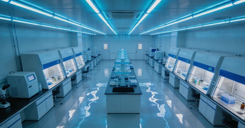 专业人员使用采样拭子进行样本采