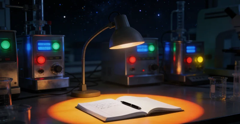 医生在诊室中仔细分析一份基因检