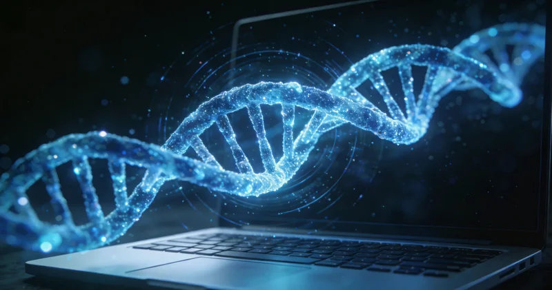 凸显科技感的基因DNA双螺旋抽