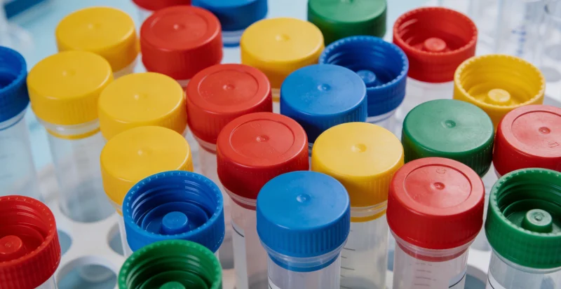 专业人员操作精密仪器进行基因检