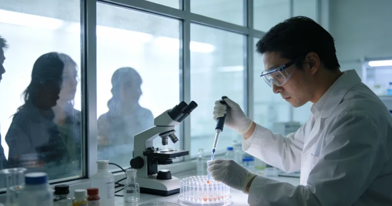 高精度基因测序设备工作场景