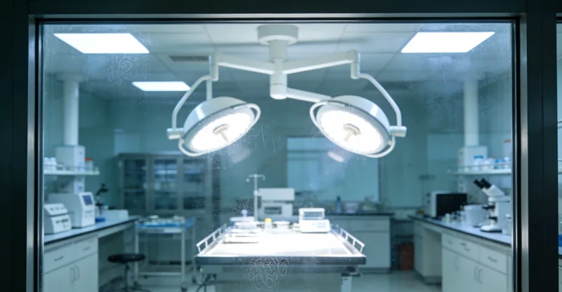 科学家在实验室进行基因测序样本