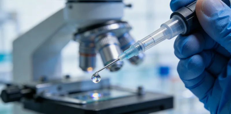 医生在办公室内对着电脑屏幕讨论