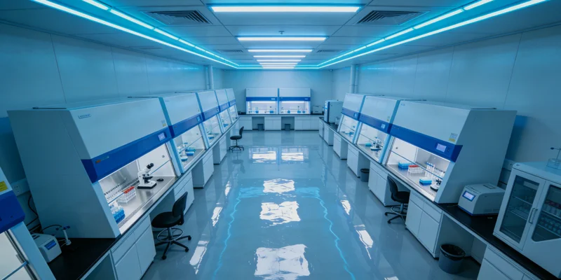 专业人员在实验室进行基因测序操