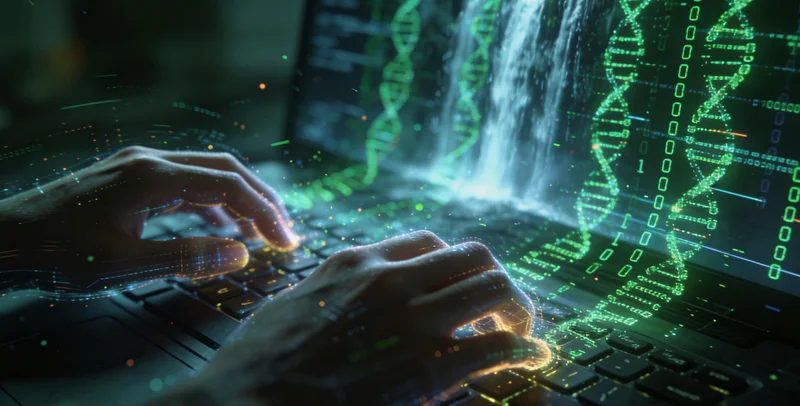 基因检测实验室工作场景