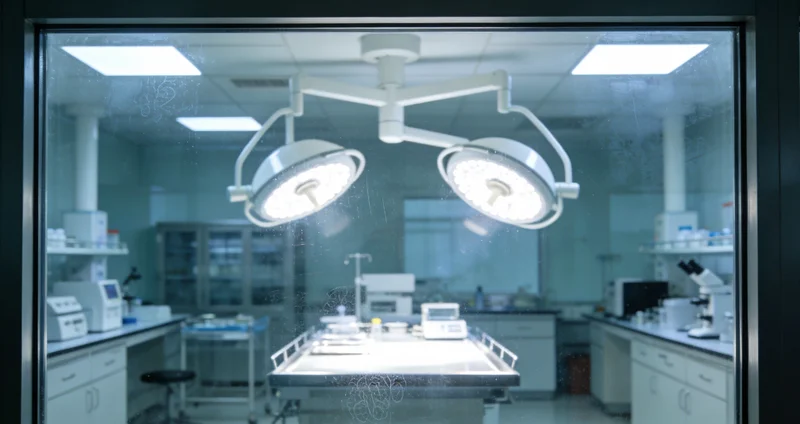 实验室中正在进行高通量测序的仪