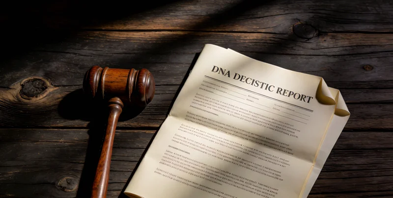 一份清晰的基因检测报告特写，旁边有医生用手指着报告上的重点图表进行解读