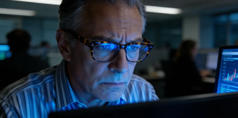 一名中年男性正在接受抽血检查