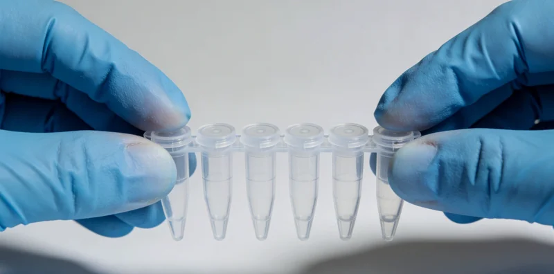 医生与患者在诊室内沟通基因检测相关事宜