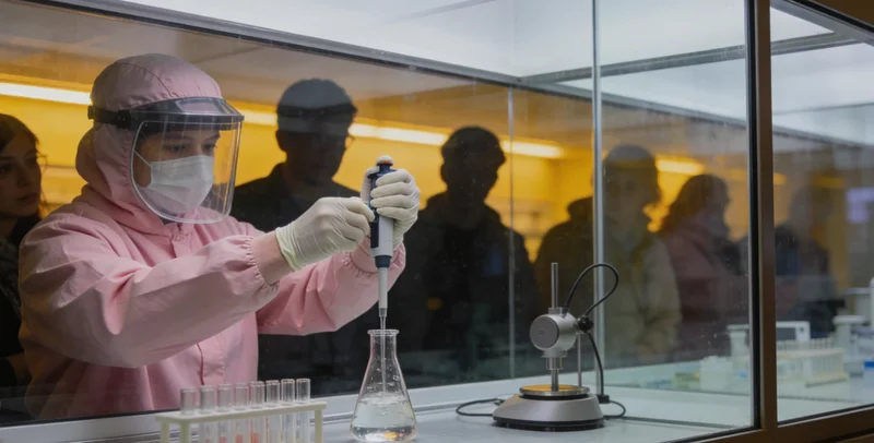 现代化基因检测实验室工作场景