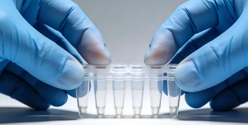 遗传咨询师正在向一位女士详细解读基因检测报告，画面体现专业与信任