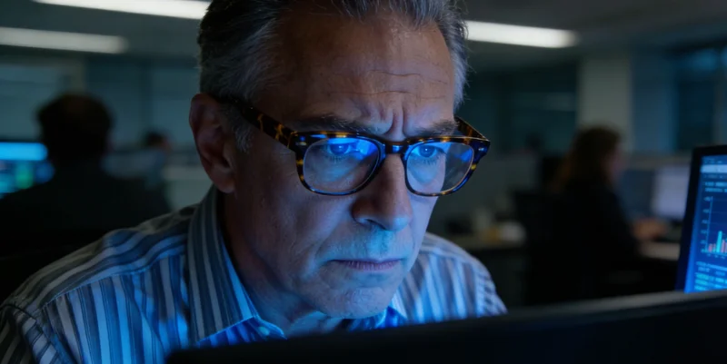 专业人员正在向咨询者清晰解读基