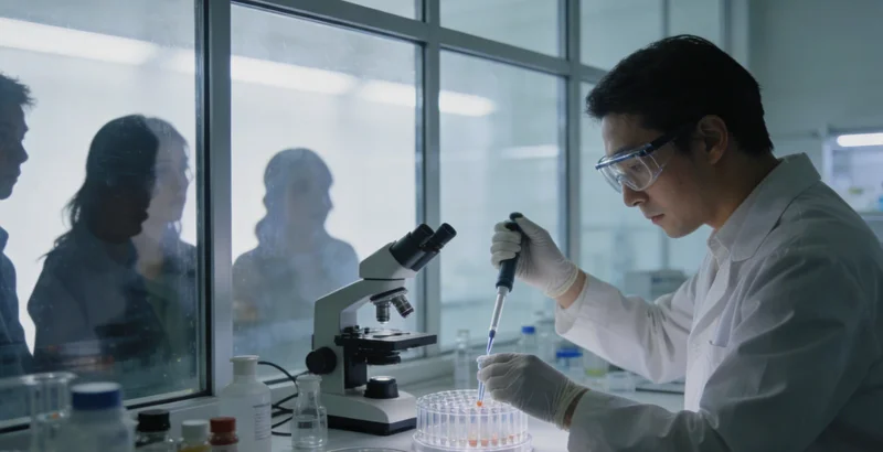 实验室检测场景,示意不同检测机