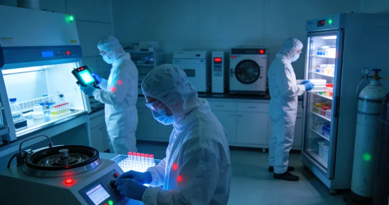 邢台基因检测中心技术人员正在进