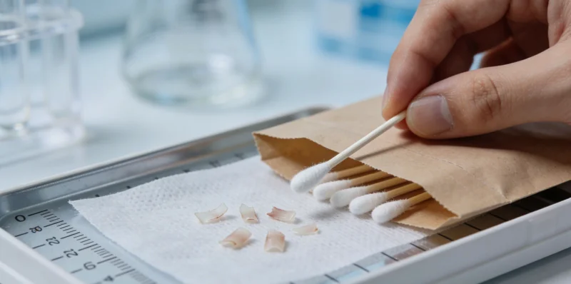 医生进行脑脊液采集操作示意图