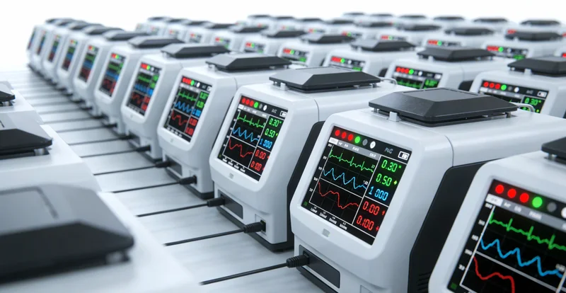 实验室中高通量测序仪正在运行，