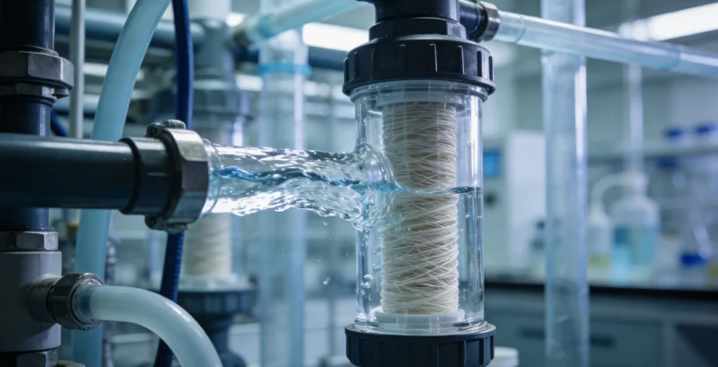 专业人员使用空气采样器进行室内