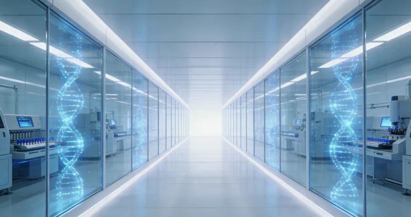 医生在诊室中，正向患者展示并讲