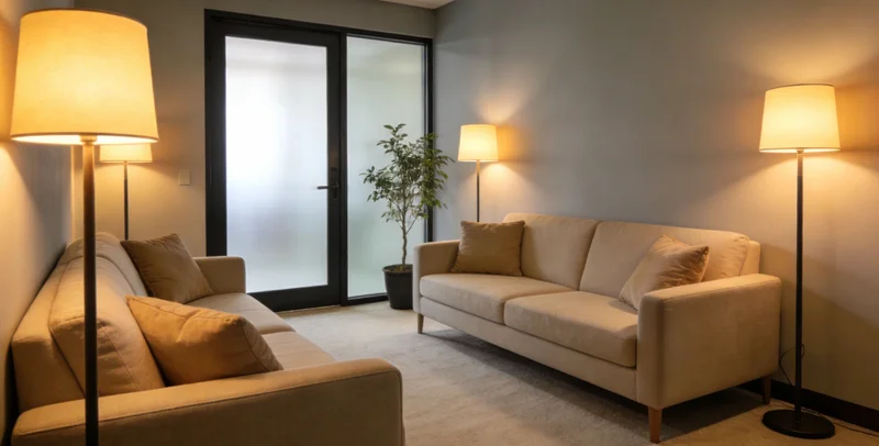 一家人在阳光下温馨相处的画面,