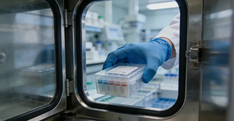 专业人员正在向市民解读基因检测报告