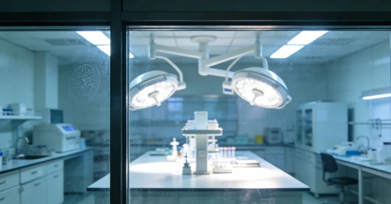 现代化医学检验实验室内部，技术