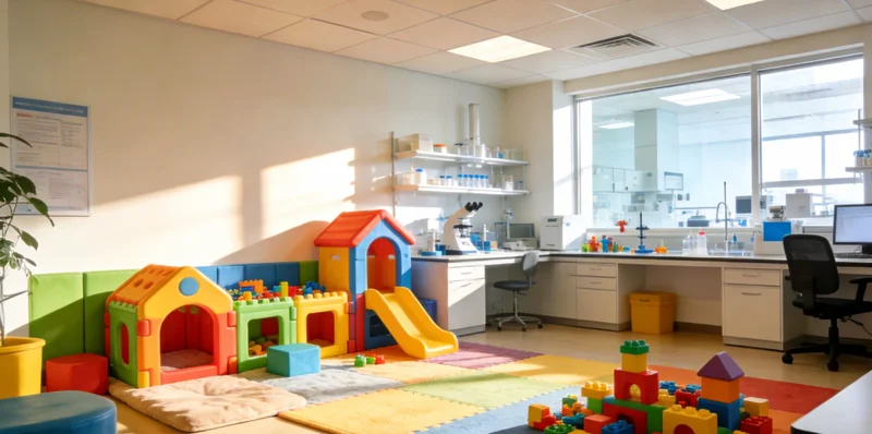 一位母亲在温馨的家中，抱着健康