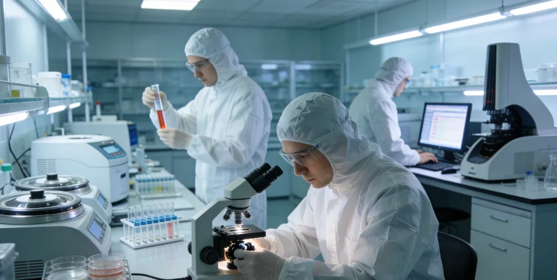 专业基因检测实验室操作场景