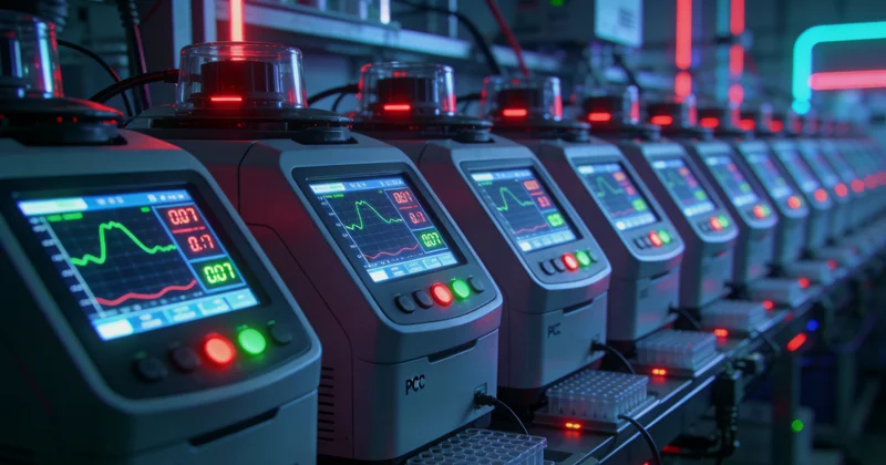 实验室技术人员正在操作高通量基