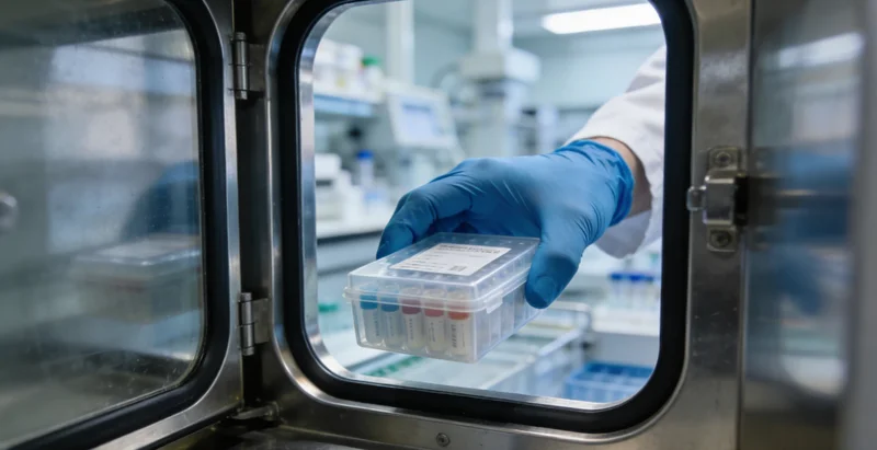 医生在办公室内,正结合电脑屏幕