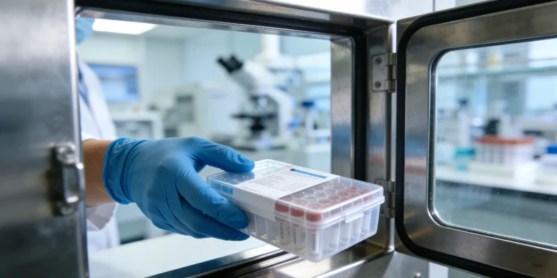 专业人士正在向盘锦市民详细解读甲状腺基因检测报告