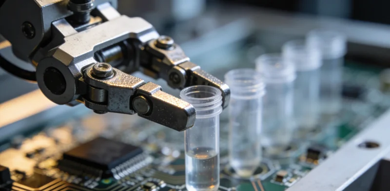 中年工作者接受健康检查的场景