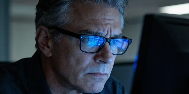 一位荆门市民在家中查看自己脚部