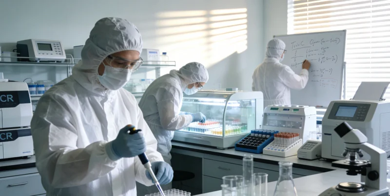 现代化基因检测实验室内部环境